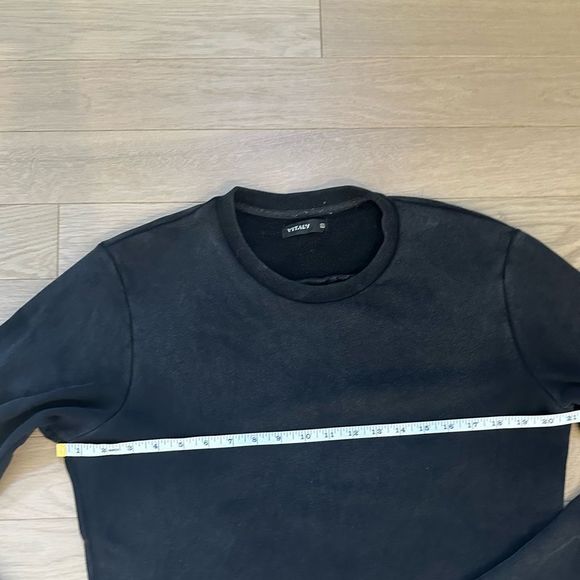 VITALY long sweater - washed black vintage look - Picture 5 of 7